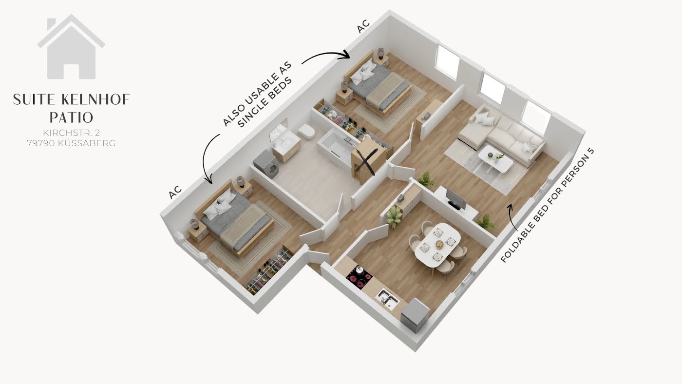 Grundriss Suite Kelnhof Patio