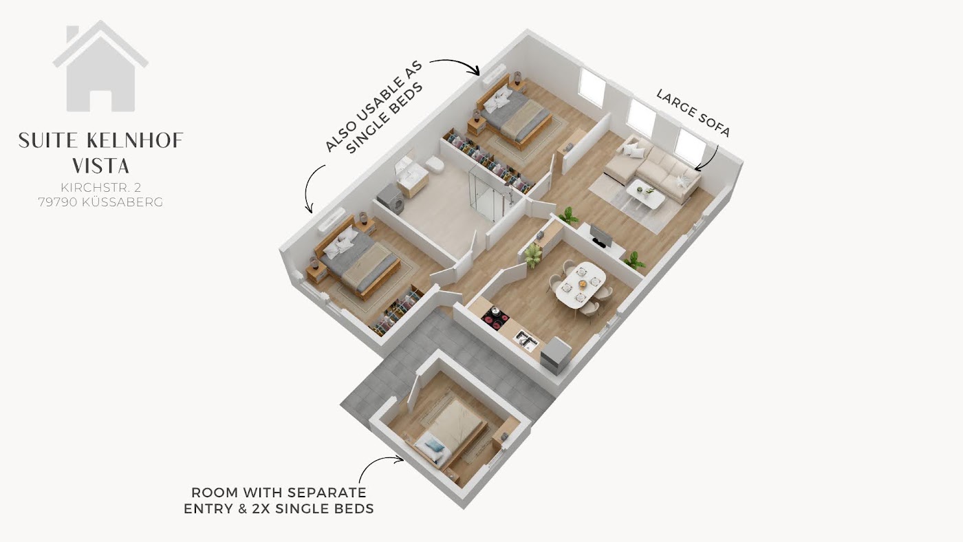 Grundriss Suite Kelnhof Vista